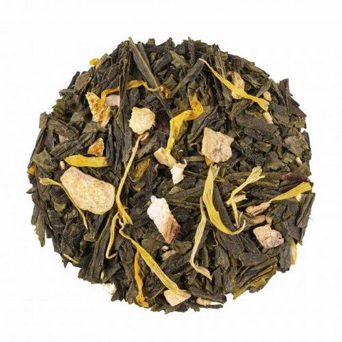 Thé Vert Mélanges d'Agrume: Gingembre - orange BIO