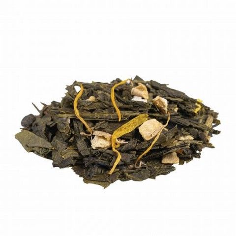 Thé Vert Mélanges d'Agrume: Gingembre - orange ORGANIC