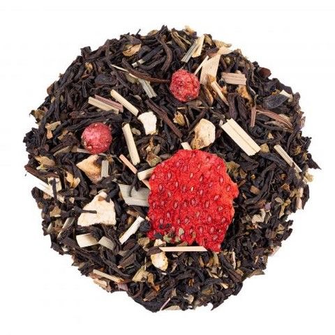 Thé Noir Mélanges de Baies: Strawberry Breeze BIO