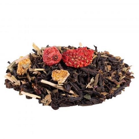 Thé Noir Mélanges de Baies: Strawberry Breeze ORGANIC