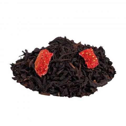 Thé Noir Mélanges de Baies: Crème à la fraise ORGANIC